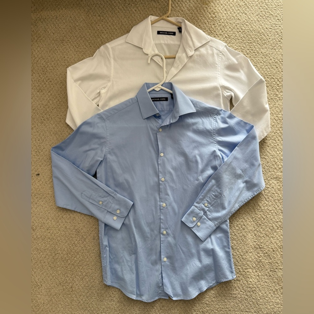 Michael Kors boys classic button down shirt, lot of 2, size 14